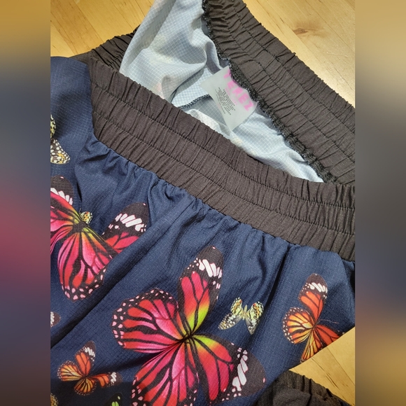 Terez Navy butterfly print soft pants Size Medium - Picture 6 of 14